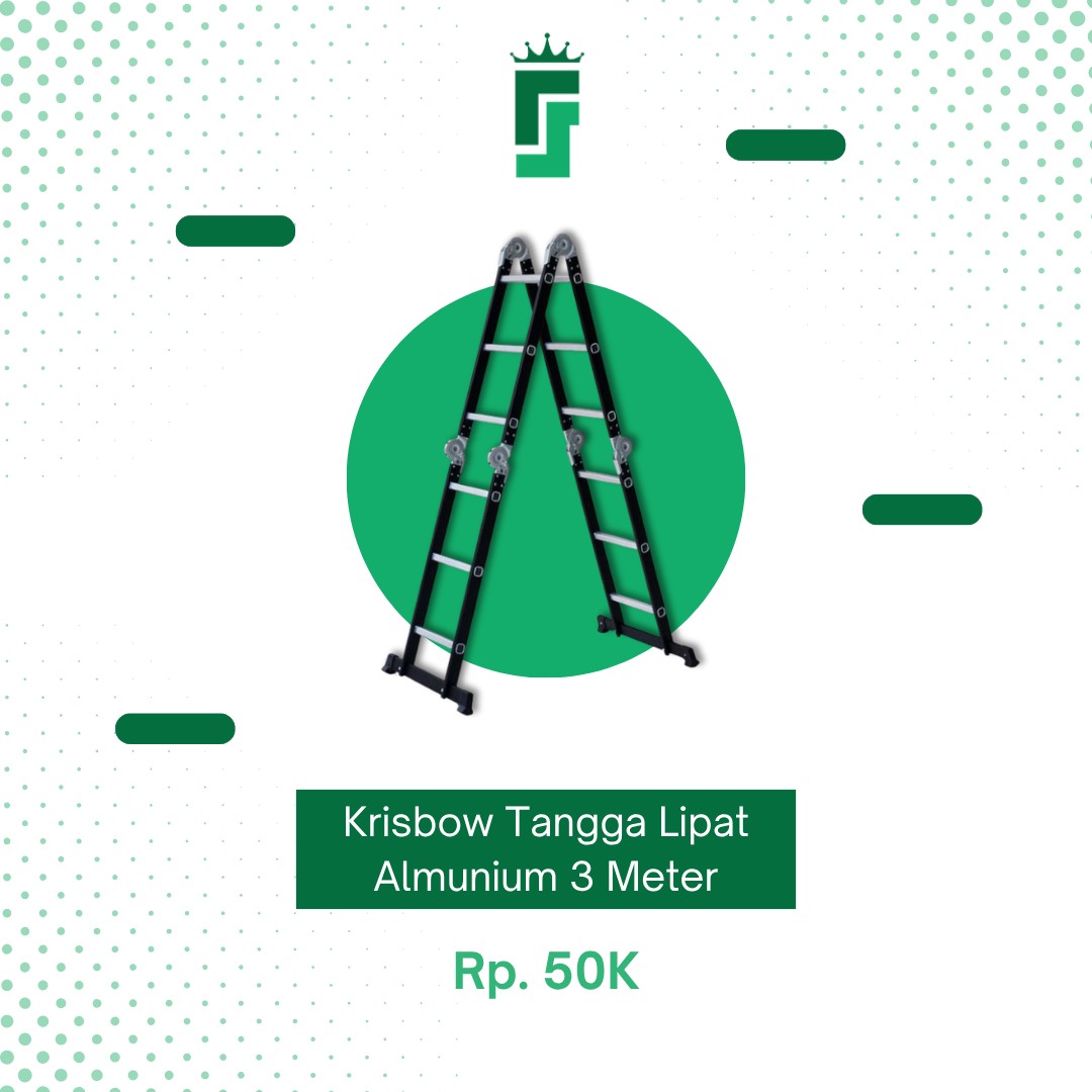 Krisbow Tangga Lipat 3 Meter