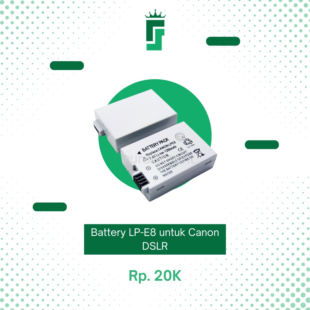 Battery LP-E8 (Canon D550, D600, D650 & D700)