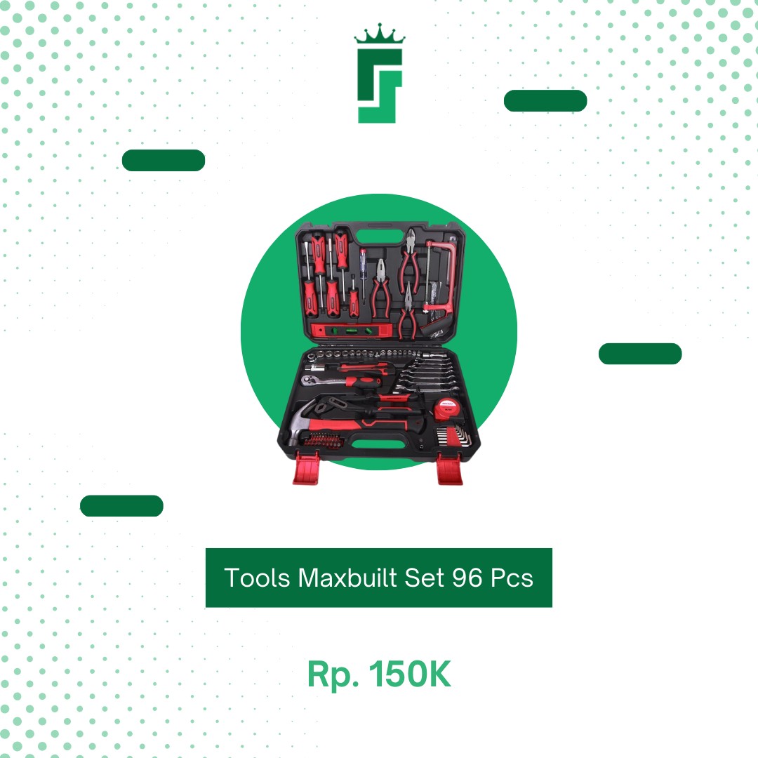 Perkakas Maxbuilt Set 96 Pcs